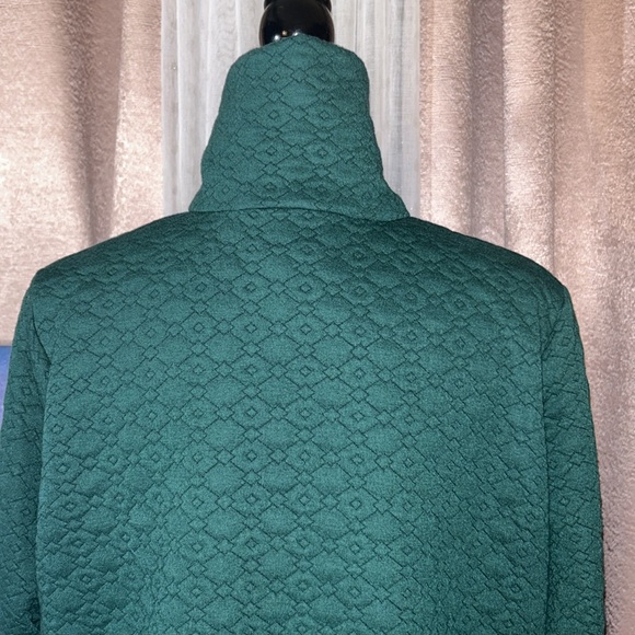 Ruby Rd. Size PM Emerald Green Zipup - Picture 8 of 14